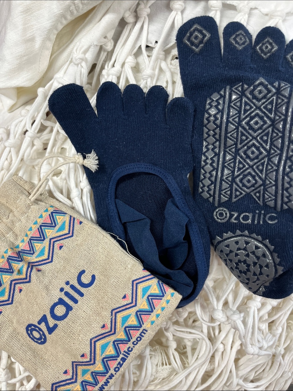 Salic Grip Socks Pilates Yoga Blue One Size